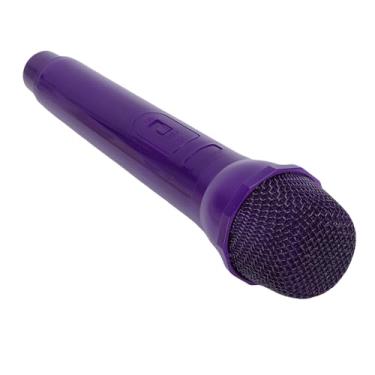 Imagem de KUIDAMOS Microfone Falso Portátil Leve para Prática de Fala, para Performances de Palco Cosplay para Eventos Familiares, Material Abs (Roxo Escuro)