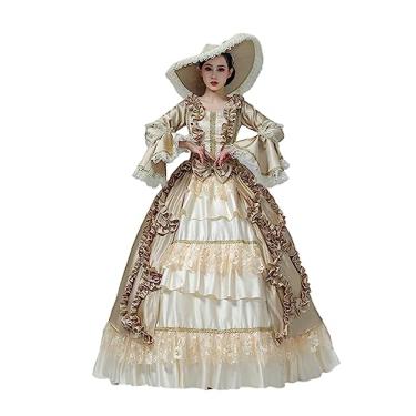 Imagem de CountryWomen Vestido de Natal da Rainha Arwen da Renascença medieval, vestido de baile, roupa de cosplay teatral, Cor 8, XX-Large