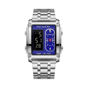 Imagem de Relógio De Pulso Masculino De Luxo BINBOND Com Quartzo Dourado, Relógi