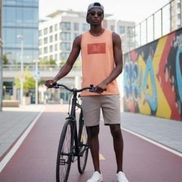 Imagem de Regata Masculina Musculosa Estampada Bike Hering-Masculino