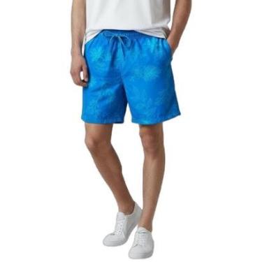 Imagem de Shorts Areia Branca Yacht Resort Floral Azul GG-Masculino