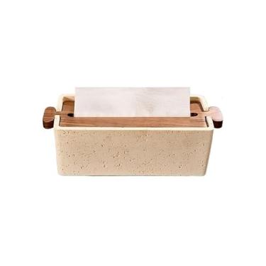 Imagem de Caixa de lenços de papel de mesa caixa de toalha de mão bancada cozinha caixa de papel higiênico caixa de papel de mesa lavatório caixa de papel de mão seco caixa de armazenamento de lenços