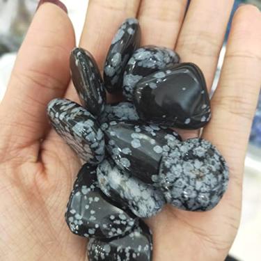 Imagem de Cristais e pedras naturais 100g-1kg floco de neve obsidiana cascalho pedras naturais e cristais bruxaria aquário jardim decoração paisagismo para decoração (tamanho: 500g)