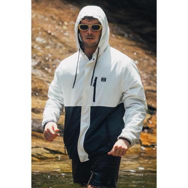 Imagem de Jaqueta Rubber Icon Bicolor-PRETO/OFF WHITE-G-Masculino