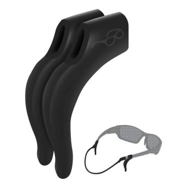 Imagem de Cordão Silicone Óculos Infantil Preto  10 Unidades 