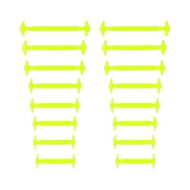 Imagem de Cadarços Elásticos De Silicone Unissex 16 Peças Sem Amarração Para Tod