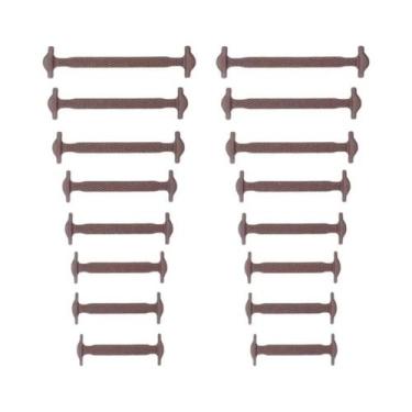 Imagem de Cadarços Elásticos De Silicone Unissex 16 Peças Sem Amarração Para Tod