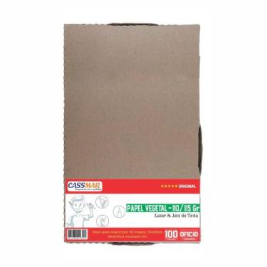 Imagem de Papel Vegetal Ofício 216x355mm 110/115g 100 folhas - Cassmar
