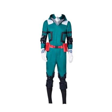 Imagem de JHUITONX Midoriya Izuku Cosplay Costume Combat Costume deku Cosplay Costume mens (Large)