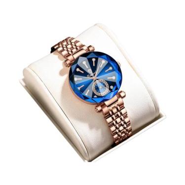 Imagem de Relógio Feminino Luxuoso À Prova D'Água Luminosa BINBOND Design Coraçã