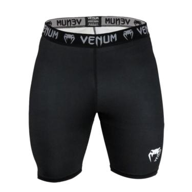 Imagem de Short De Compressão Venum Basic Black Treino Mma Jiu Jitsu Submission-Masculino