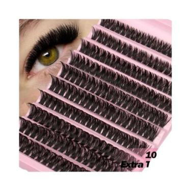 Imagem de Cílios Postiços Grossos E Encaracolados 3D De Visom Sintético Em Cacho