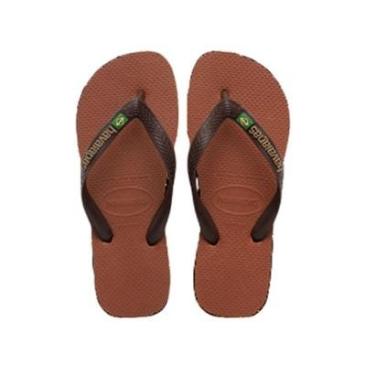 Imagem de Chinelo Feminino Havaianas Brasil Marrom Café - 4110850-Feminino