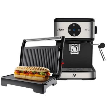 Imagem de Kit Oster - Cafeteira Espresso Digital E Mini Grill 110V