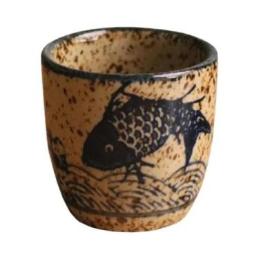 Imagem de Conjunto De Sake De Cerâmica Branca Antiga Estilo Japonês 50ml, Jarra 