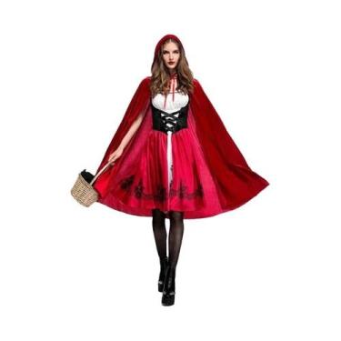 Imagem de Fantasia De Chapeuzinho Vermelho Para Adultas, Traje Moderno Para Perf