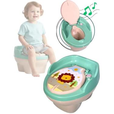 Imagem de Penico Desfralde Troninho Infantil 3 Em 1 Sonoro Assento Redutor Menin