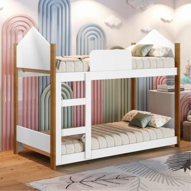 Imagem de Beliche Infantil Casinha Alice Branco