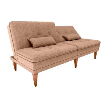 Imagem de Sofá Cama 3 Lugares Reclinável Casal Premium 1,90 Larg Pietra Matrix Boucle Marrom