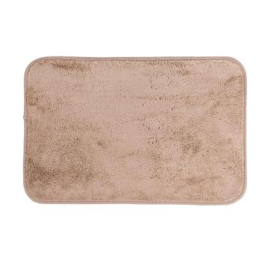 Imagem de Tapete De Microfibra Comfort Bege 58x38cm - Uzoo Tapete Microfibra Comfort 58x38cm Bege