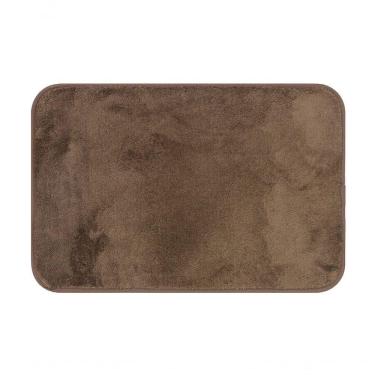 Imagem de Tapete De Microfibra Comfort Marrom 58x38cm - Uzoo Tapete Microfibra Comfort 58x38cm Marrom