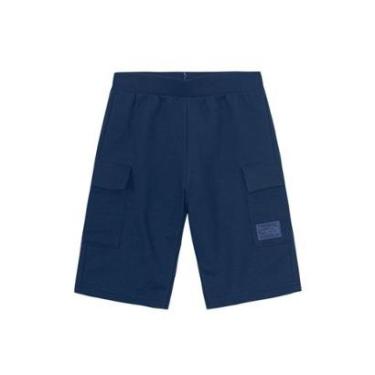 Imagem de Bermuda infantil menino em moletinho com bolsos Brandili-Masculino