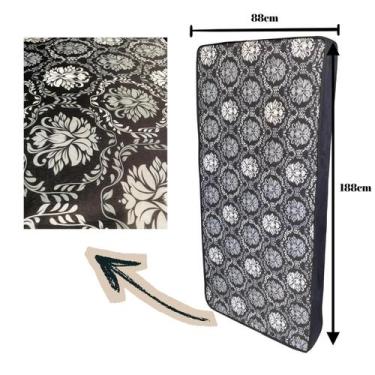 Imagem de Colchão Solteiro D28 Preto para Quarto de Solteiro ou Hóspedes Alta Pe