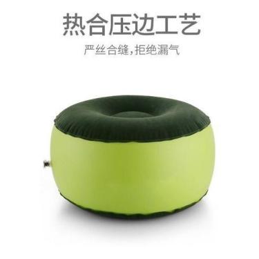 Imagem de Pufe Acento Inflável Viagem Dobrável Portatil Apoio P/ Pé - Não Inform