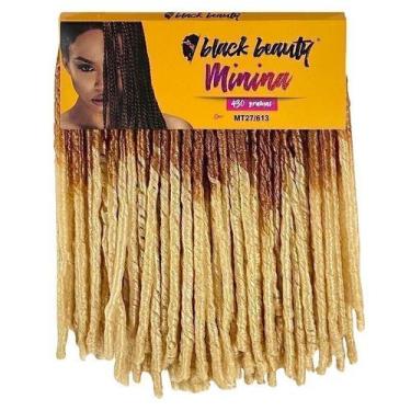 Imagem de Cabelo Crochet Minina Nina 430g -45cm Mel/Loiro Claro - Black Beauty, 