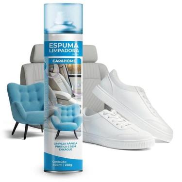 Imagem de Espuma Magica Limpeza A Seco Spray Aerosol Carro, Casa e Sapatos/Tenis