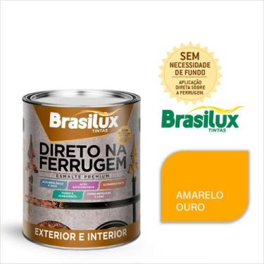 Imagem de Tinta Esmalte Direto Na Ferrugem 3,6 Litros Brasilux Escolha sua Cor S