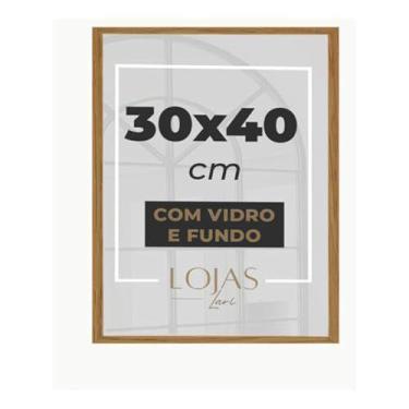 Imagem de Moldura 30x40cm Com Acetato Certificado Diploma Fotografia - Marrom - 