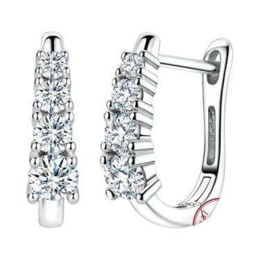 Imagem de Brincos De Argola Femininos Hipoalergênicos Em Prata Esterlina 925 Com