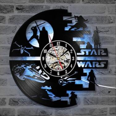Imagem de Relógio de parede Stormtroopers Daths Vaders LED Vinyl Disc - yiweisai