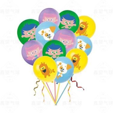 Imagem de Balões de látex Bubble Fish, 20 peças coloridas para festas e casament