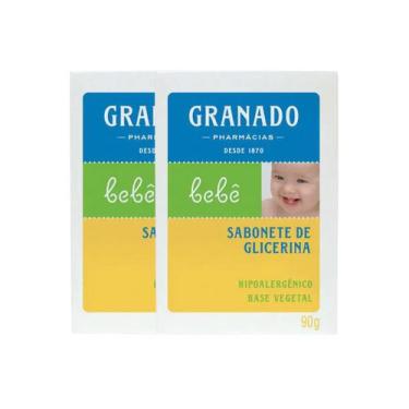 Imagem de 2 Sabonete em Barra de Glicerina Granado Bebê Tradicional 90g