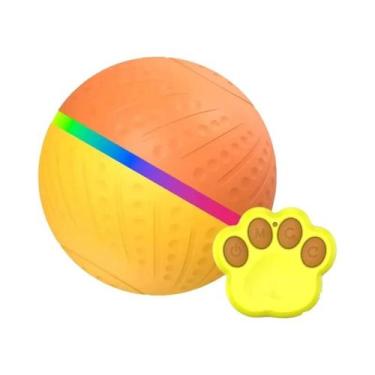 Imagem de Bola Rolante Ativa Recarregável Por USB Para Cães, Brinquedo Interativ