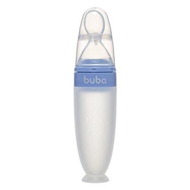 Imagem de Colher Dosadora em Silicone com Ventosa Buba +6M Azul