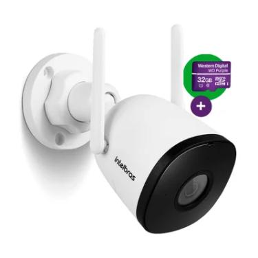 Imagem de Câmera Externa Intelbras Bullet Im5 Sc, Full HD, Lente 2.8 mm, Proteção IP67, Branca + Cartão Micro SD 32GB
