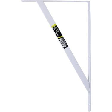 Imagem de Suporte Braço Parede Mão Francesa Branca 30X19Mm Tradestar