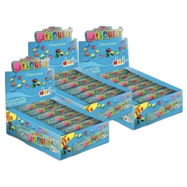 Imagem de Confeito Mini Disqueti Chocolate C/ 36u - 3 caixas