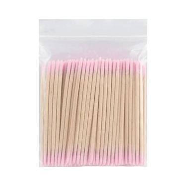 Imagem de Cotonetes Ultra-Detalhados Com Ponta De Madeira Descartáveis Para Mani