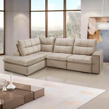 Imagem de Sofá/ Estofado Solar Campus Com 2 Lugares e Chaise Direto - Gralha Azu