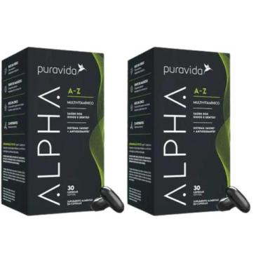 Imagem de Kit 2x Alpha Az Pura Vida Multivitamínico Premium 30 Cáps