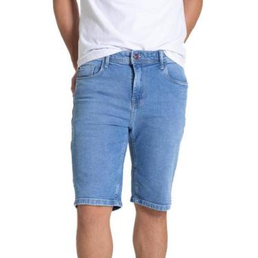 Imagem de Bermuda Jeans Sawary - 282439 - Azul 44, Azul, 44