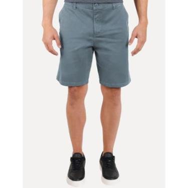 Imagem de Bermuda Aramis Masculina Chino Cotton Sarja Azul Médio-Masculino