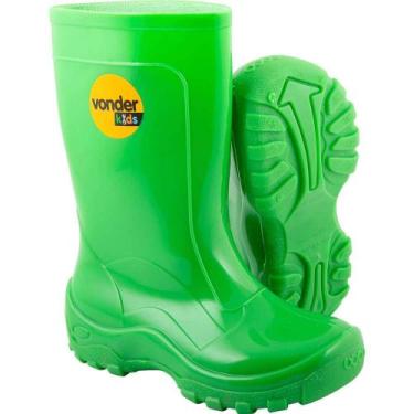Imagem de Bota Infantil de Pvc, Verde, com Forro, 22/23, Vonder OstenVonder