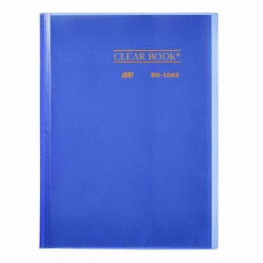 Imagem de Pasta Catálogo A4 Yes 10 Envelopes BD10AS Clear Azul