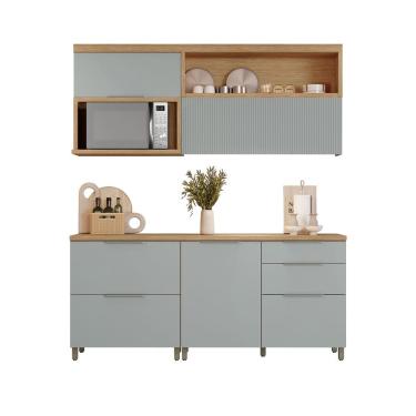 Imagem de Cozinha 4 Peças 100% Mdf Marquesa Nature-verde
