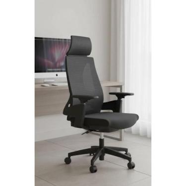 Imagem de Cadeira Ergonômica Escritório NR17, Ajustes 3D, 150kg - Congratulation